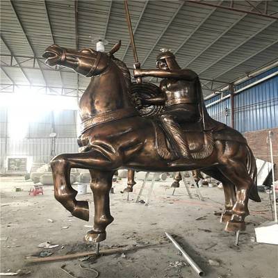 景观仿铜人物雕塑 专业厂家生产的玻璃钢历史人雕像